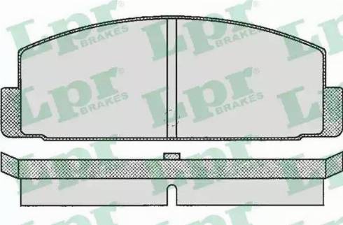 LPR 05P160 - Тормозные колодки, дисковые, комплект autospares.lv