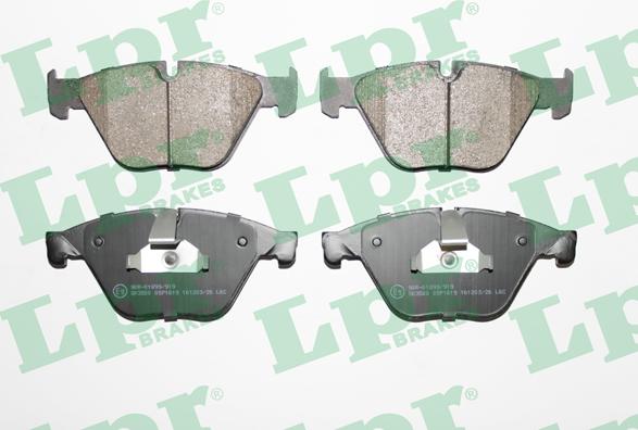 LPR 05P1619 - Тормозные колодки, дисковые, комплект autospares.lv