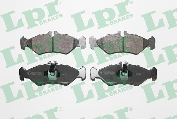 LPR 05P1614 - Тормозные колодки, дисковые, комплект autospares.lv