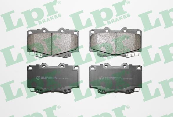 LPR 05P1610 - Тормозные колодки, дисковые, комплект autospares.lv