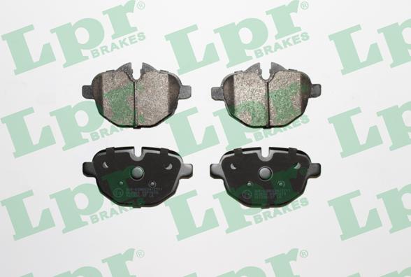 LPR 05P1618 - Тормозные колодки, дисковые, комплект autospares.lv