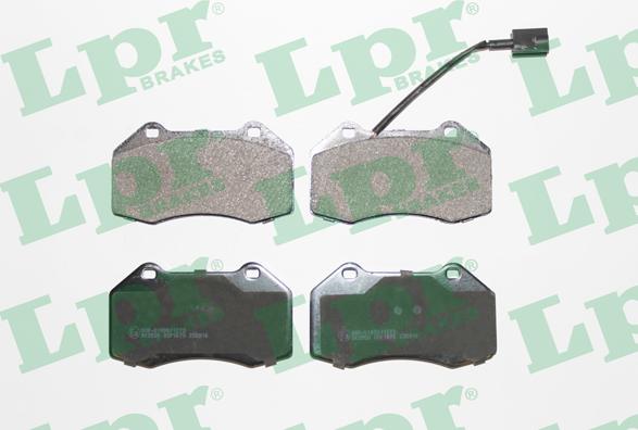 LPR 05P1670 - Тормозные колодки, дисковые, комплект autospares.lv