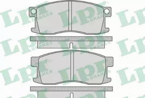 LPR 05P1094 - Тормозные колодки, дисковые, комплект autospares.lv