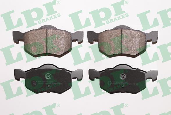 LPR 05P1091 - Тормозные колодки, дисковые, комплект autospares.lv