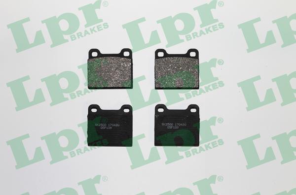 LPR 05P109 - Тормозные колодки, дисковые, комплект autospares.lv