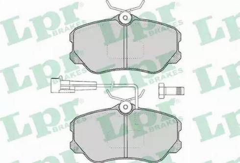 LPR 05P104 - Тормозные колодки, дисковые, комплект autospares.lv