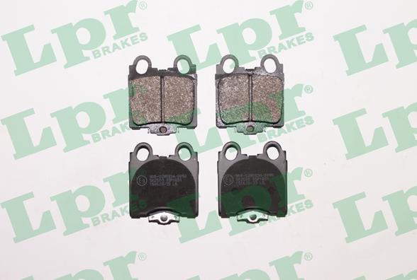 LPR 05P1051 - Тормозные колодки, дисковые, комплект autospares.lv