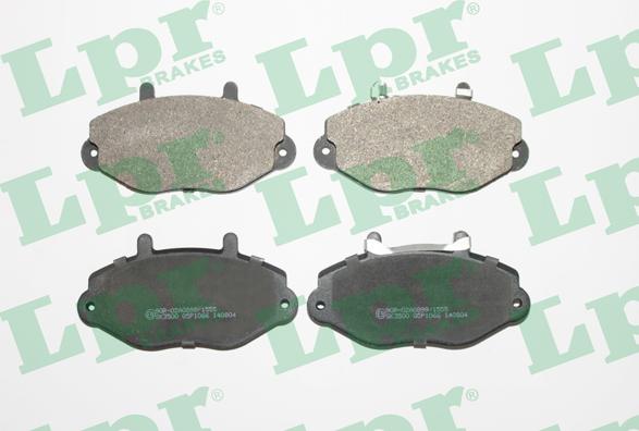 LPR 05P1066 - Тормозные колодки, дисковые, комплект autospares.lv