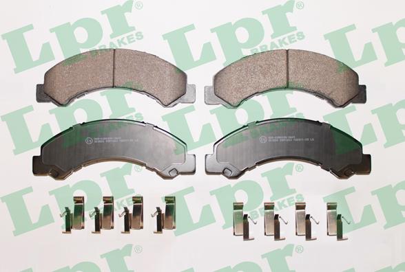 LPR 05P1063 - Тормозные колодки, дисковые, комплект autospares.lv