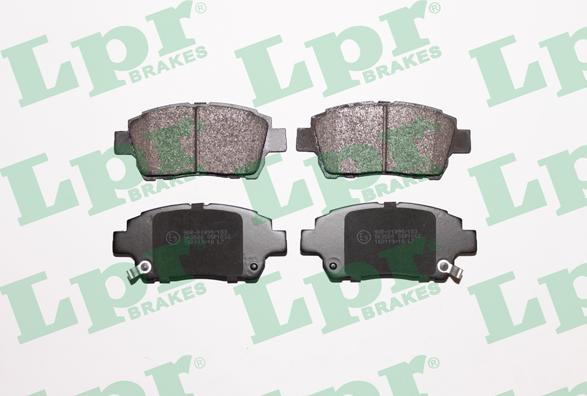 LPR 05P1062 - Тормозные колодки, дисковые, комплект autospares.lv