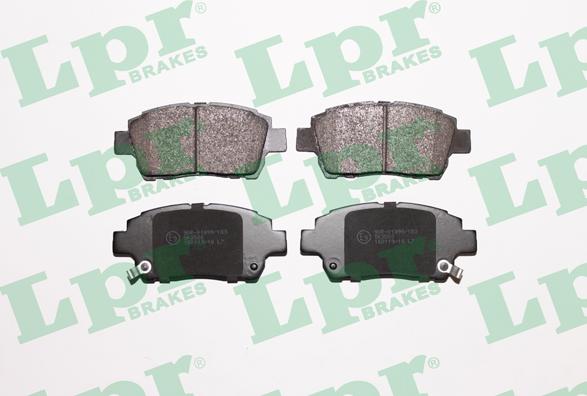 LPR 05P1003 - Тормозные колодки, дисковые, комплект autospares.lv