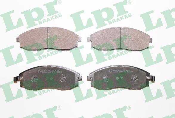 LPR 05P1015 - Тормозные колодки, дисковые, комплект autospares.lv