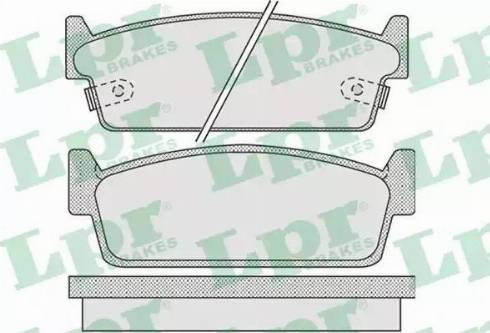 LPR 05P1010 - Тормозные колодки, дисковые, комплект autospares.lv