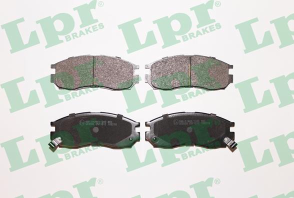 LPR 05P1012 - Тормозные колодки, дисковые, комплект autospares.lv