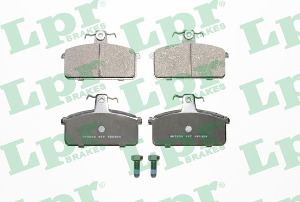LPR 05P107 - Тормозные колодки, дисковые, комплект autospares.lv