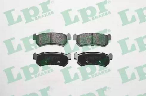 LPR 05P1199 - Тормозные колодки, дисковые, комплект autospares.lv