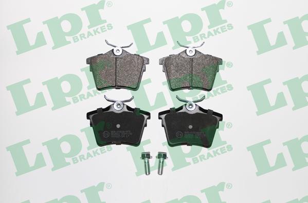 LPR 05P1195 - Тормозные колодки, дисковые, комплект autospares.lv