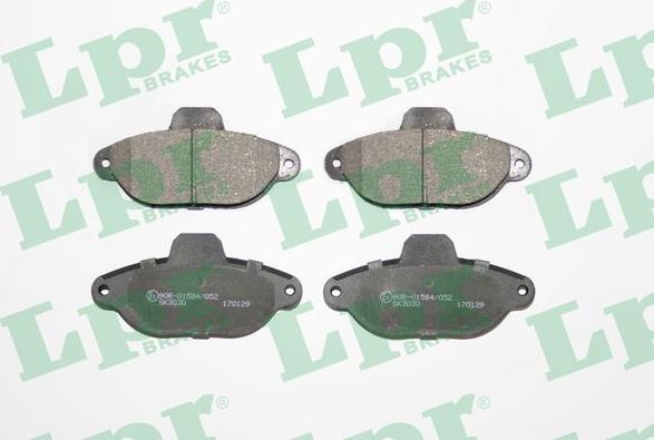LPR 05P1191 - Тормозные колодки, дисковые, комплект autospares.lv