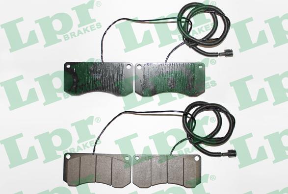 LPR 05P1160 - Тормозные колодки, дисковые, комплект autospares.lv