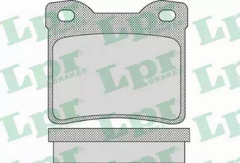 LPR 05P1100 - Тормозные колодки, дисковые, комплект autospares.lv