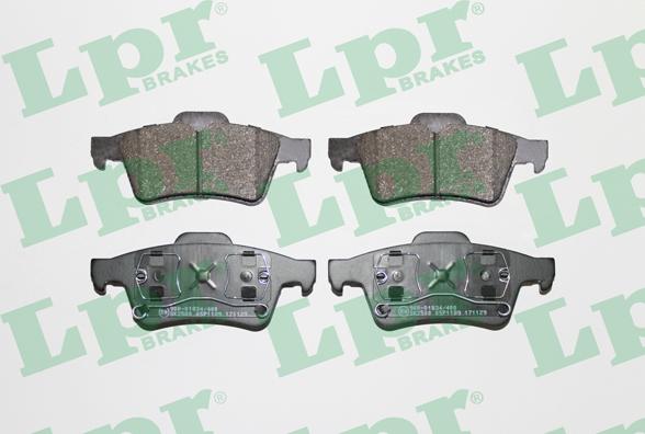 LPR 05P1189 - Тормозные колодки, дисковые, комплект autospares.lv