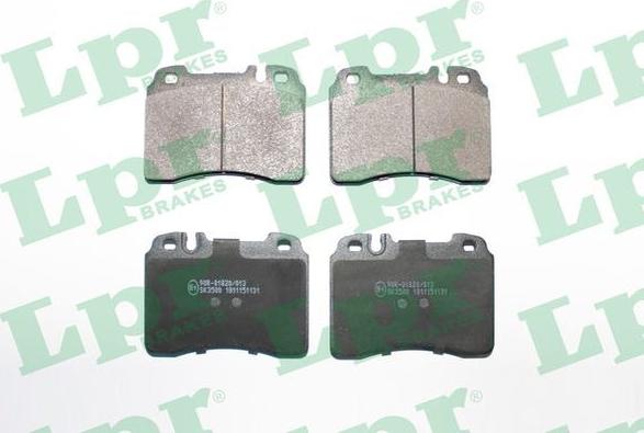 LPR 05P1131 - Тормозные колодки, дисковые, комплект autospares.lv