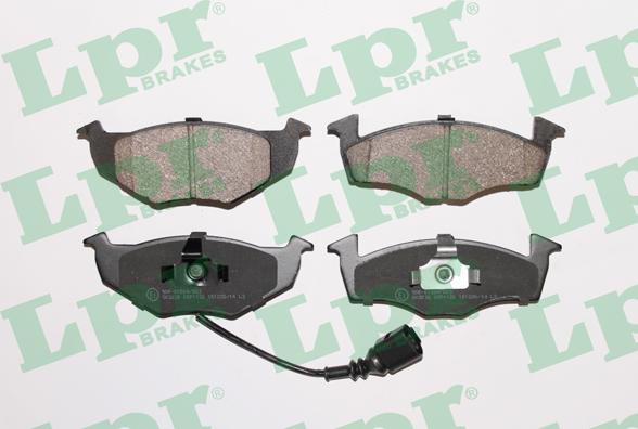 LPR 05P1120 - Тормозные колодки, дисковые, комплект autospares.lv