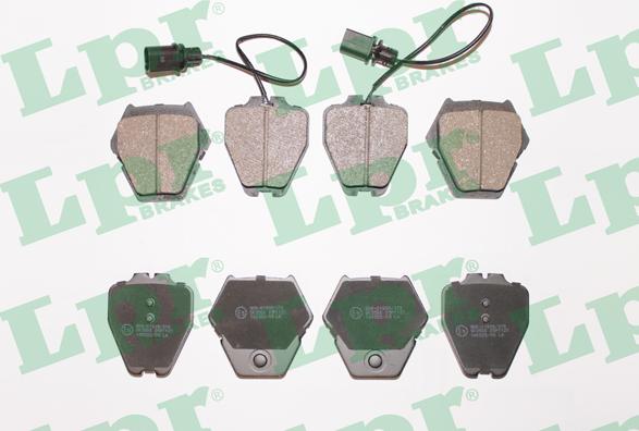 LPR 05P1121 - Тормозные колодки, дисковые, комплект autospares.lv