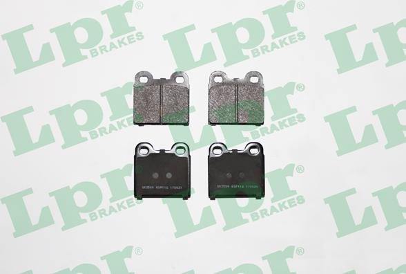 LPR 05P112 - Тормозные колодки, дисковые, комплект autospares.lv
