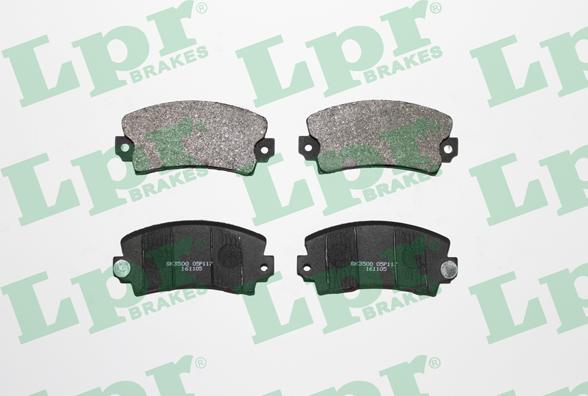 LPR 05P117 - Тормозные колодки, дисковые, комплект autospares.lv