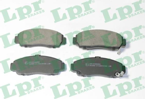 LPR 05P1840 - Тормозные колодки, дисковые, комплект autospares.lv