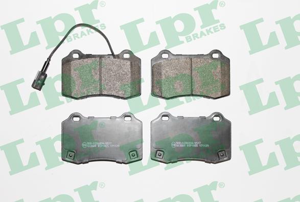 LPR 05P1855 - Тормозные колодки, дисковые, комплект autospares.lv