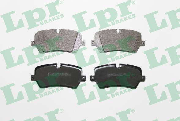 LPR 05P1801 - Тормозные колодки, дисковые, комплект autospares.lv