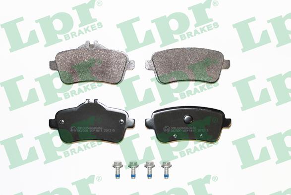 LPR 05P1817 - Тормозные колодки, дисковые, комплект autospares.lv