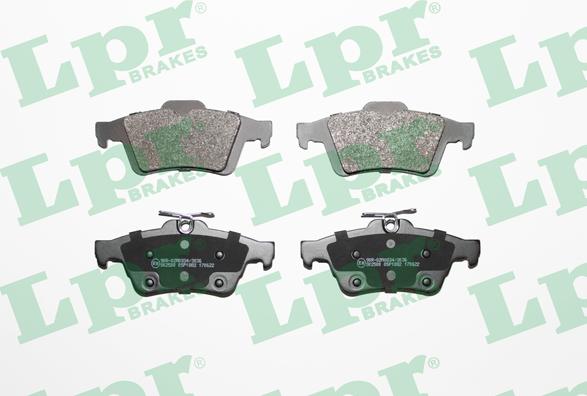 LPR 05P1882 - Тормозные колодки, дисковые, комплект autospares.lv