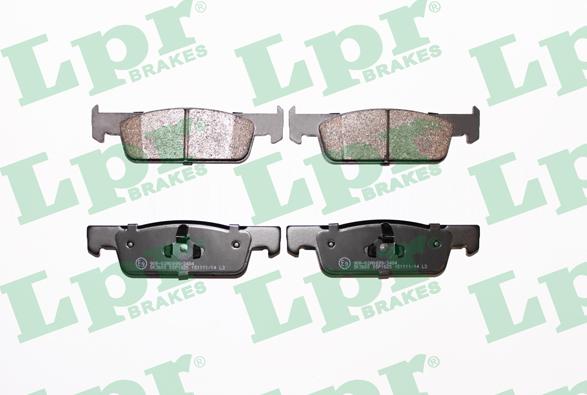 LPR 05P1825 - Тормозные колодки, дисковые, комплект autospares.lv