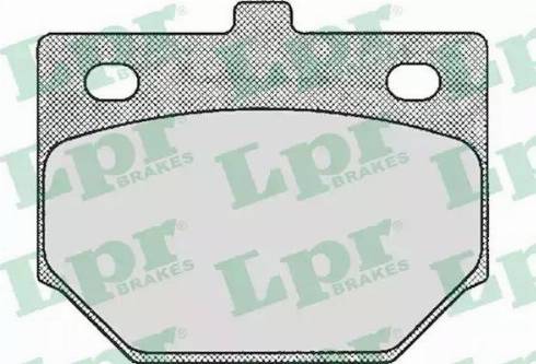 LPR 05P182 - Тормозные колодки, дисковые, комплект autospares.lv