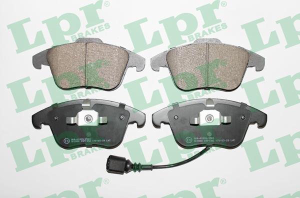 LPR 05P1392 - Тормозные колодки, дисковые, комплект autospares.lv