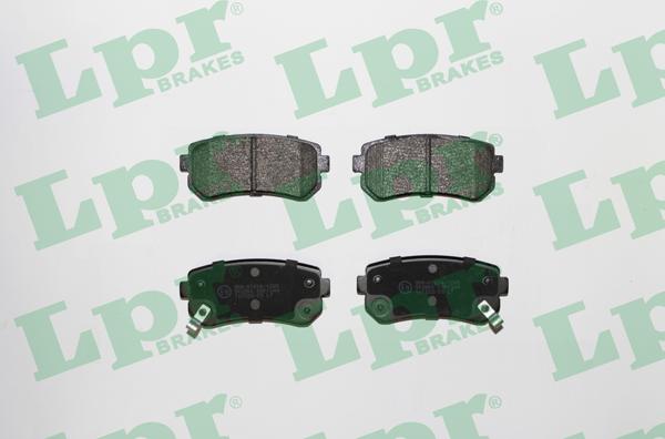 LPR 05P1344 - Тормозные колодки, дисковые, комплект autospares.lv