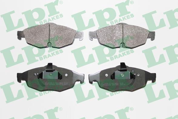 LPR 05P1356 - Тормозные колодки, дисковые, комплект autospares.lv