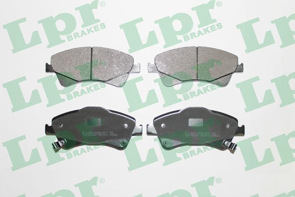 LPR 05P1313 - Тормозные колодки, дисковые, комплект autospares.lv