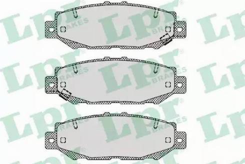 LPR 05P1385 - Тормозные колодки, дисковые, комплект autospares.lv