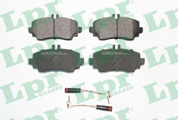 LPR 05P1387 - Тормозные колодки, дисковые, комплект autospares.lv