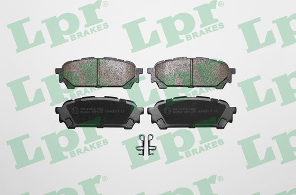 LPR 05P1335 - Тормозные колодки, дисковые, комплект autospares.lv