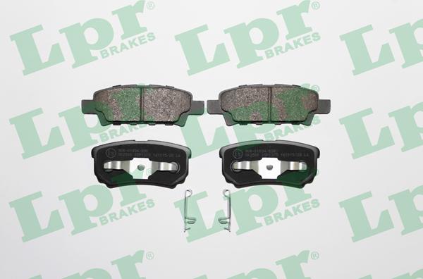 LPR 05P1373 - Тормозные колодки, дисковые, комплект autospares.lv
