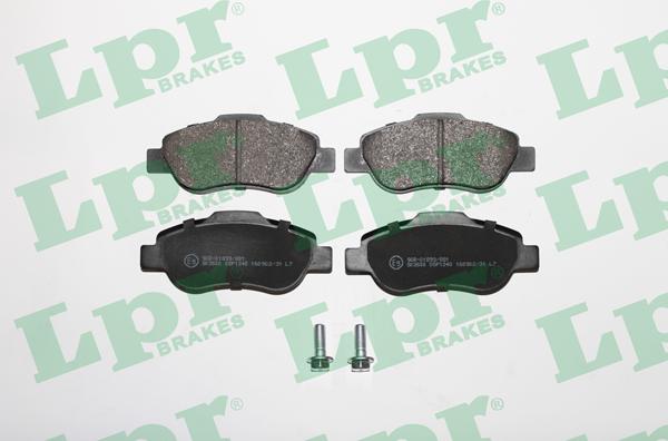 LPR 05P1240 - Тормозные колодки, дисковые, комплект autospares.lv
