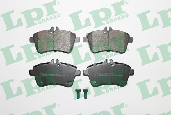 LPR 05P1243 - Тормозные колодки, дисковые, комплект autospares.lv