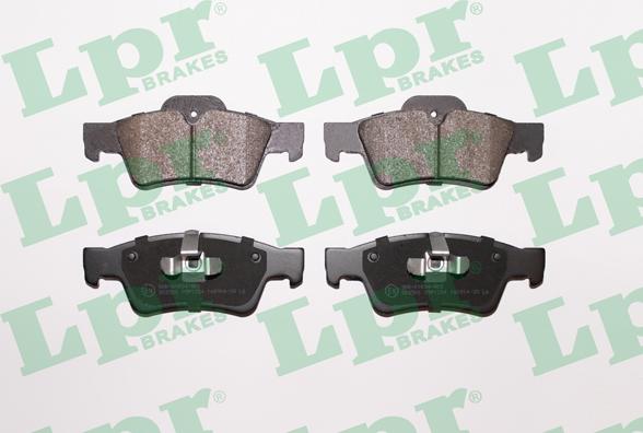 LPR 05P1254 - Тормозные колодки, дисковые, комплект autospares.lv