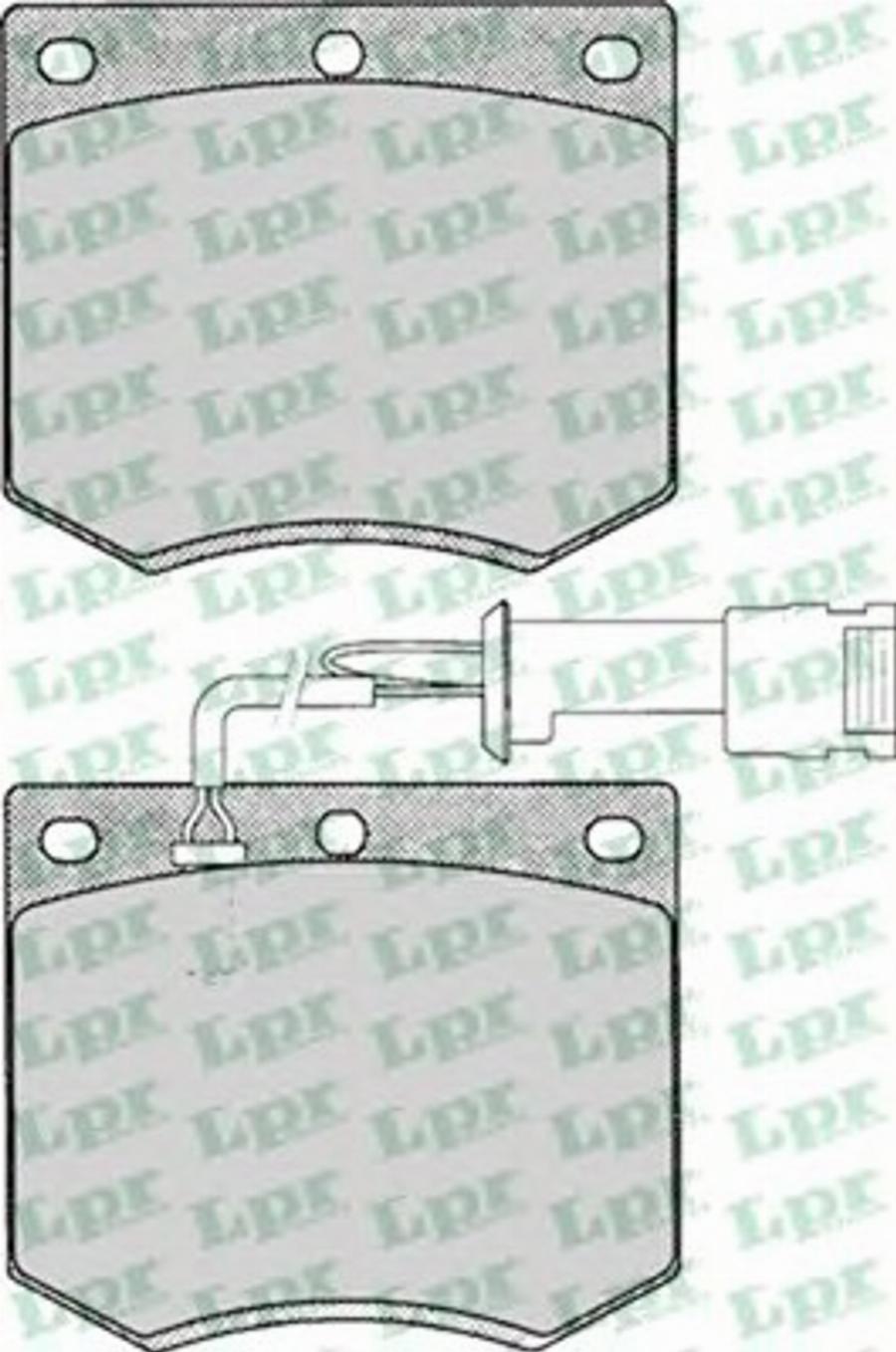 LPR 05P125 - Тормозные колодки, дисковые, комплект autospares.lv