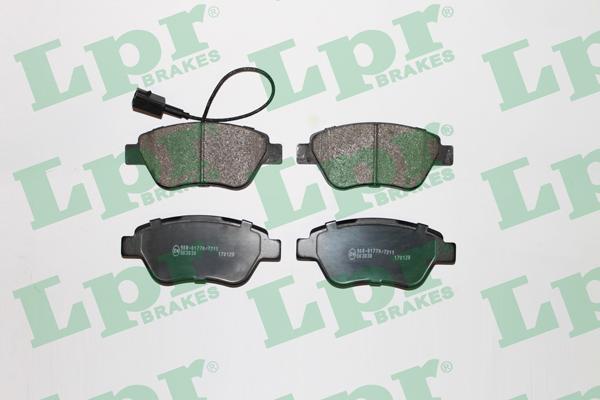 LPR 05P1264 - Тормозные колодки, дисковые, комплект autospares.lv